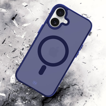 3mk Smoke MagCase for iPhone 16 - Blue-Translucent_5