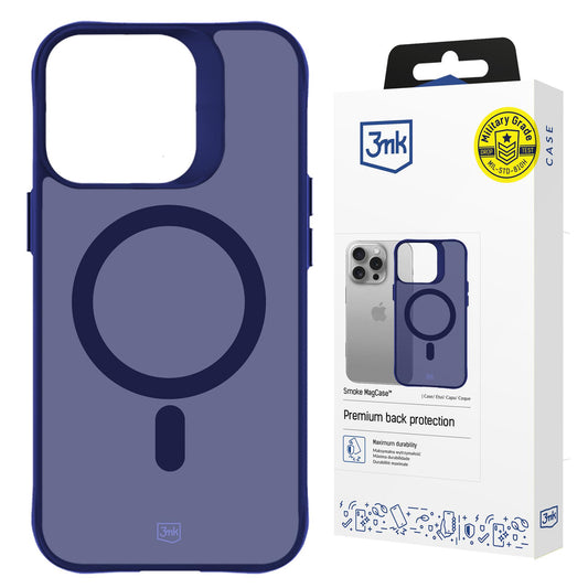 3mk Smoke MagCase for iPhone 16 Pro - Blue-Translucent_0