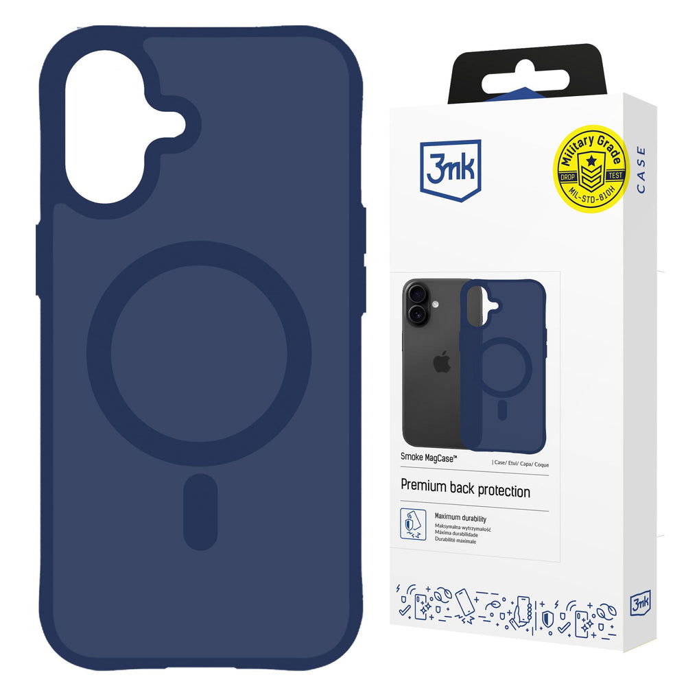 3mk Smoke MagCase for iPhone 17 - Blue-Translucent_0