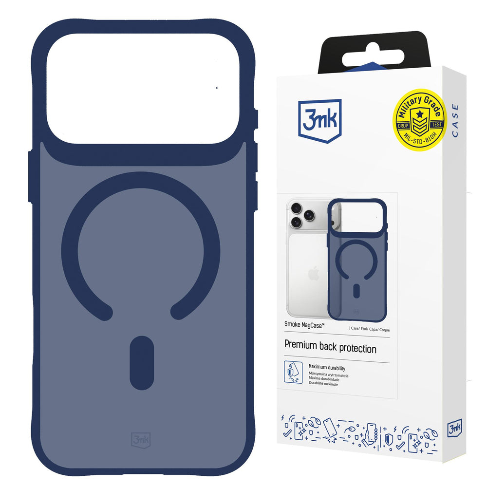 3mk Smoke MagCase for iPhone 17 Pro Max - Blue-Translucent_0