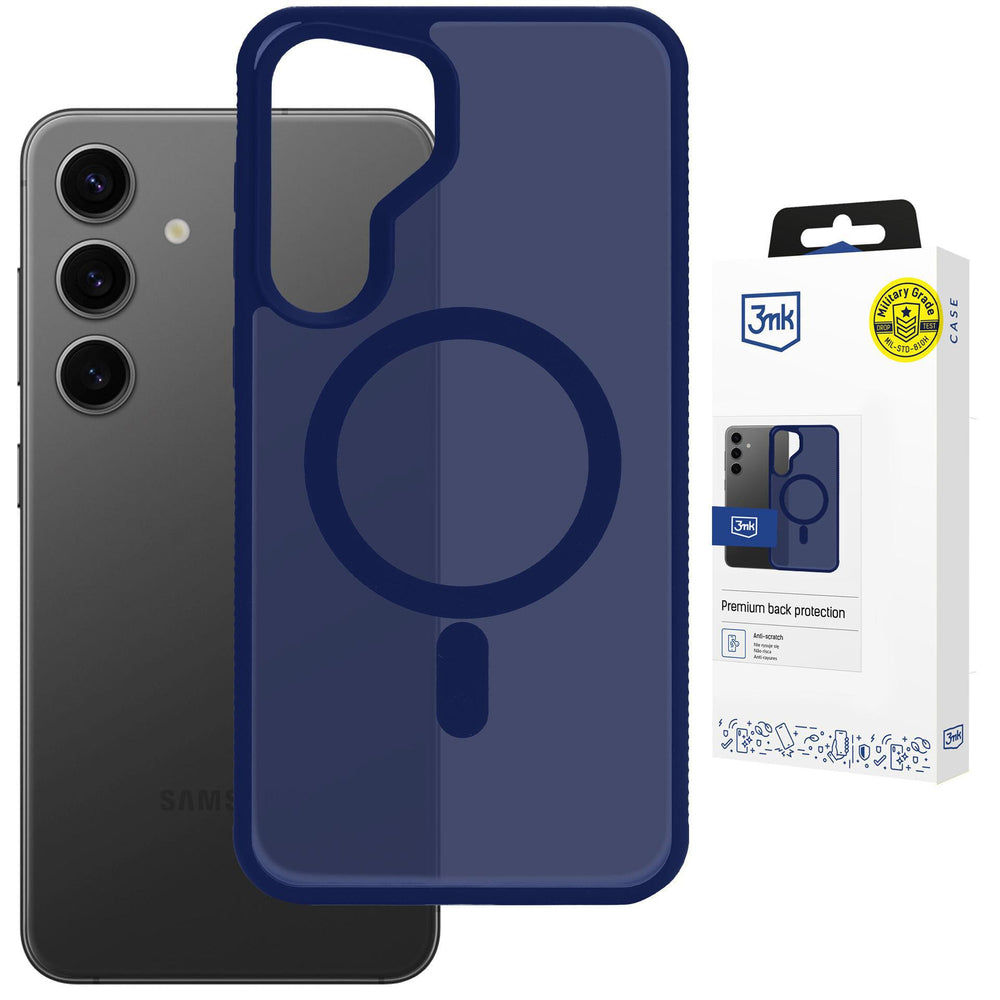 3mk Smoke MagCase for Samsung Galaxy S24 - Blue-Translucent_0