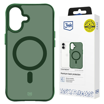 3mk Smoke MagCase for iPhone 16 - Green-Translucent_0