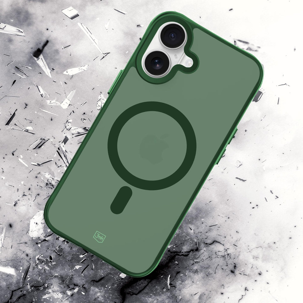 3mk Smoke MagCase for iPhone 16 - Green-Translucent_5