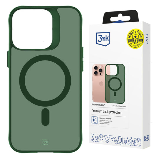 3mk Smoke MagCase for iPhone 16 Pro Max - Green-Translucent_0