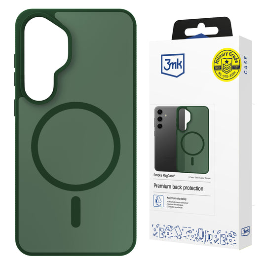 3mk Smoke MagCase for Samsung Galaxy S25 - Green-Translucent_0