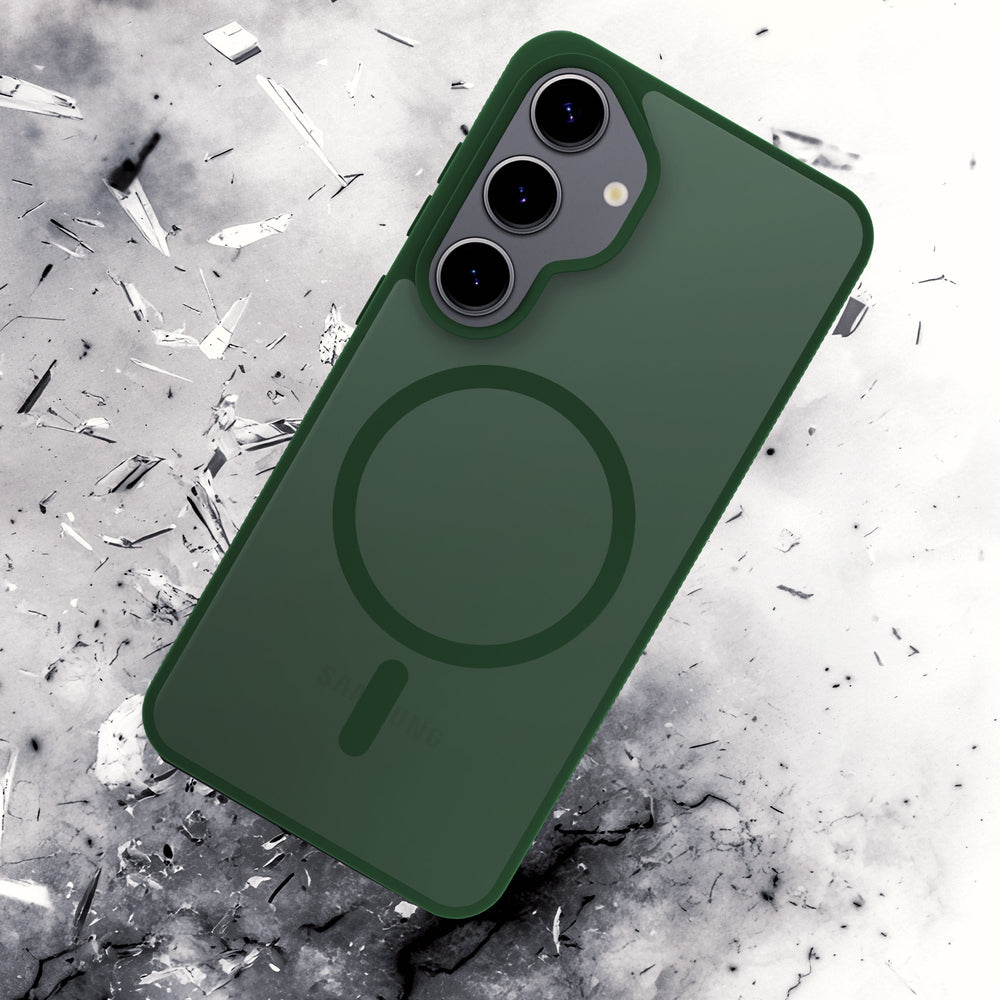3mk Smoke MagCase for Samsung Galaxy S25 - Green-Translucent_5