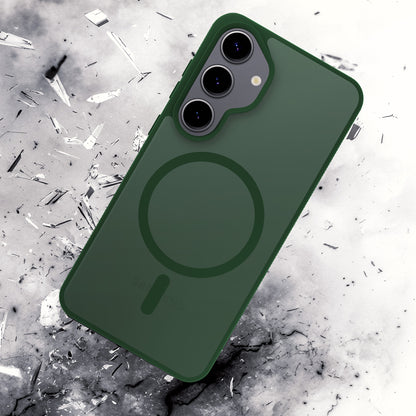 3mk Smoke MagCase for Samsung Galaxy S25 - Green-Translucent_5