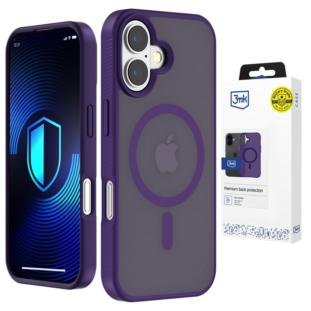 3mk Smoke MagCase for iPhone 16 - purple-translucent_0