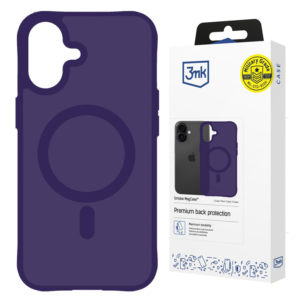 3mk Smoke MagCase for iPhone 17 - purple-translucent_0