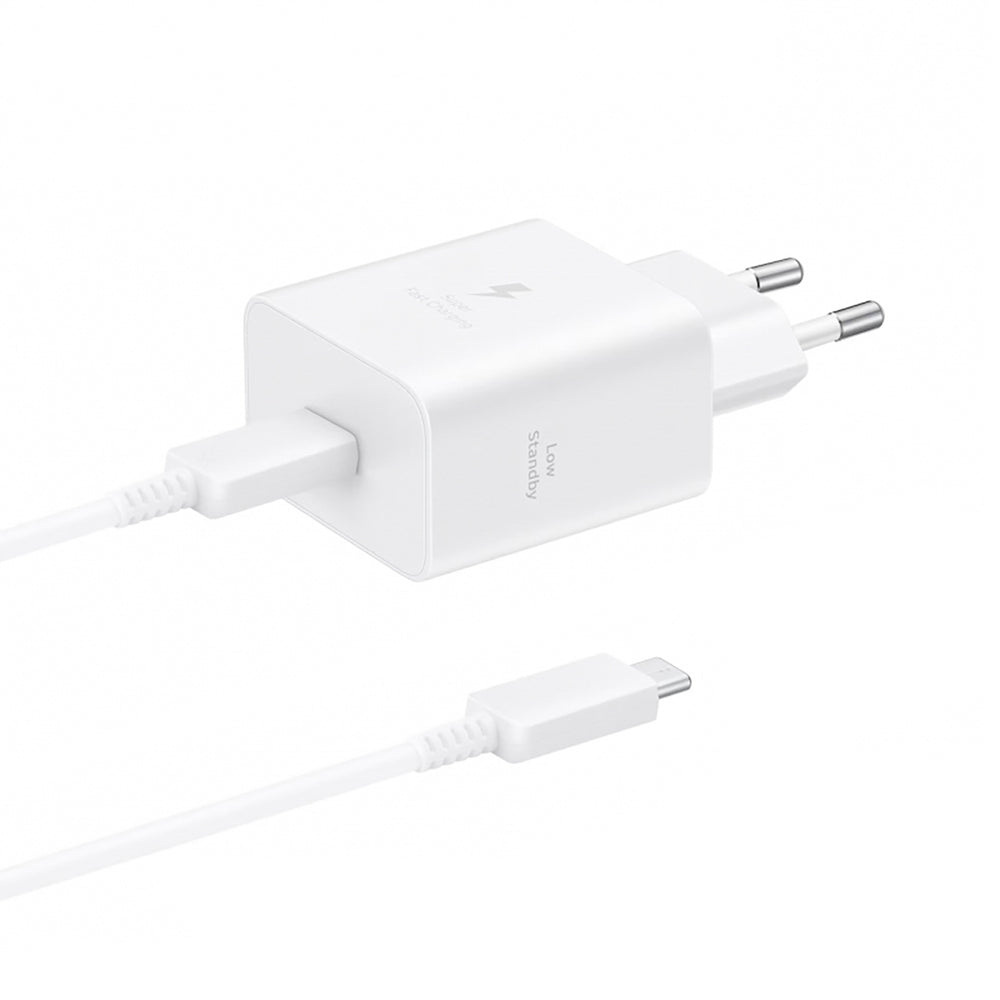 Wall Charger Samsung, 45W, 4.05A, 1 x USB-C, with USB-C Cable, White EP-T4511XWEGEU _0