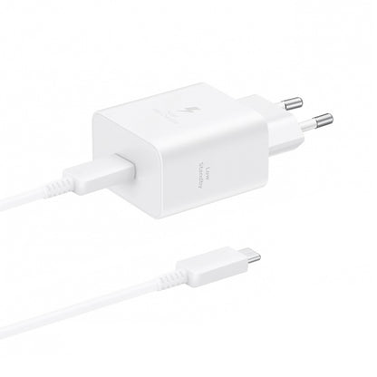 Wall Charger Samsung, 45W, 4.05A, 1 x USB-C, with USB-C Cable, White EP-T4511XWEGEU _0