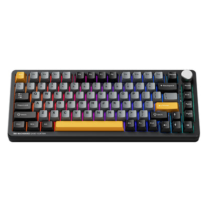 Machenike K600-B82W Wireless Mechanical Backlit Gaming Keyboard GR Silver Switch - Black_0