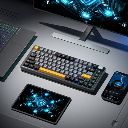 Machenike K600-B82W Wireless Mechanical Backlit Gaming Keyboard GR Silver Switch - Black_5