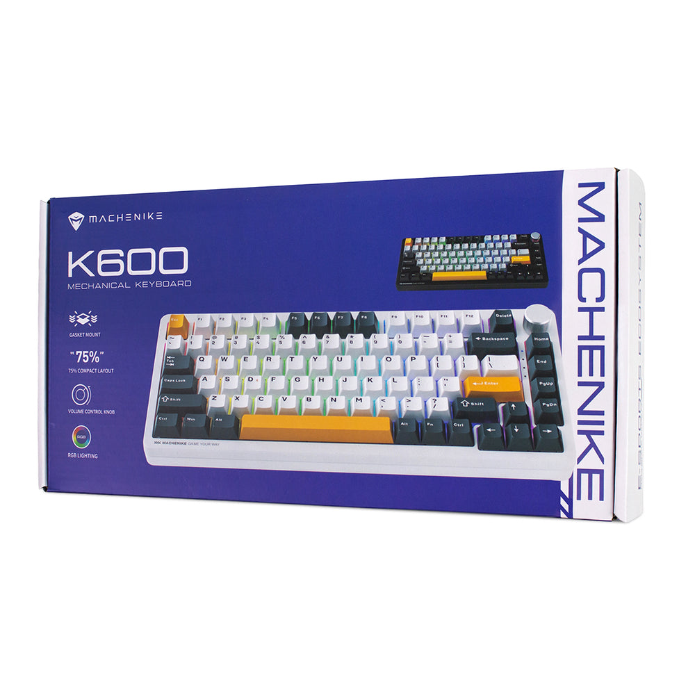 Machenike K600-B82W Wireless Mechanical Backlit Gaming Keyboard GR Silver Switch - Black_4