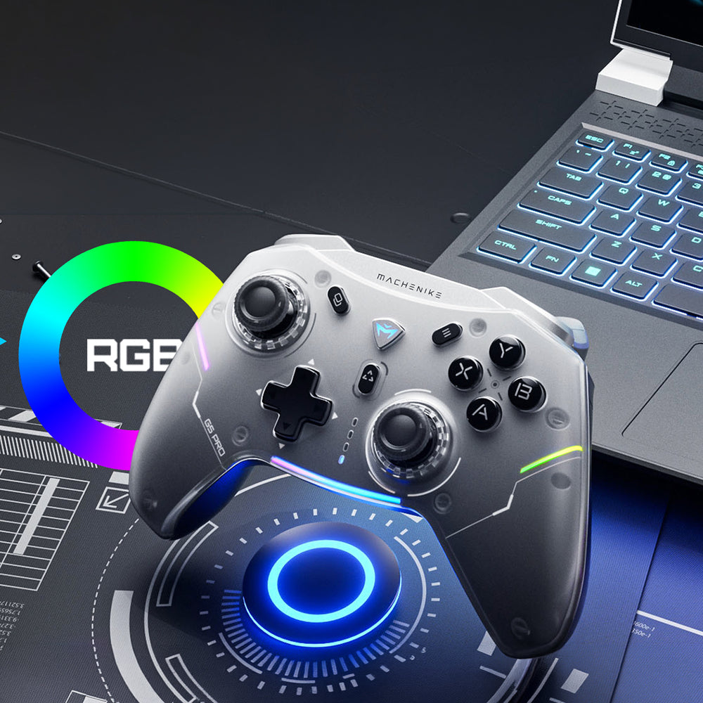 Machenike G5Pro Max Wireless Game Controller with Charging Station - Gray_2