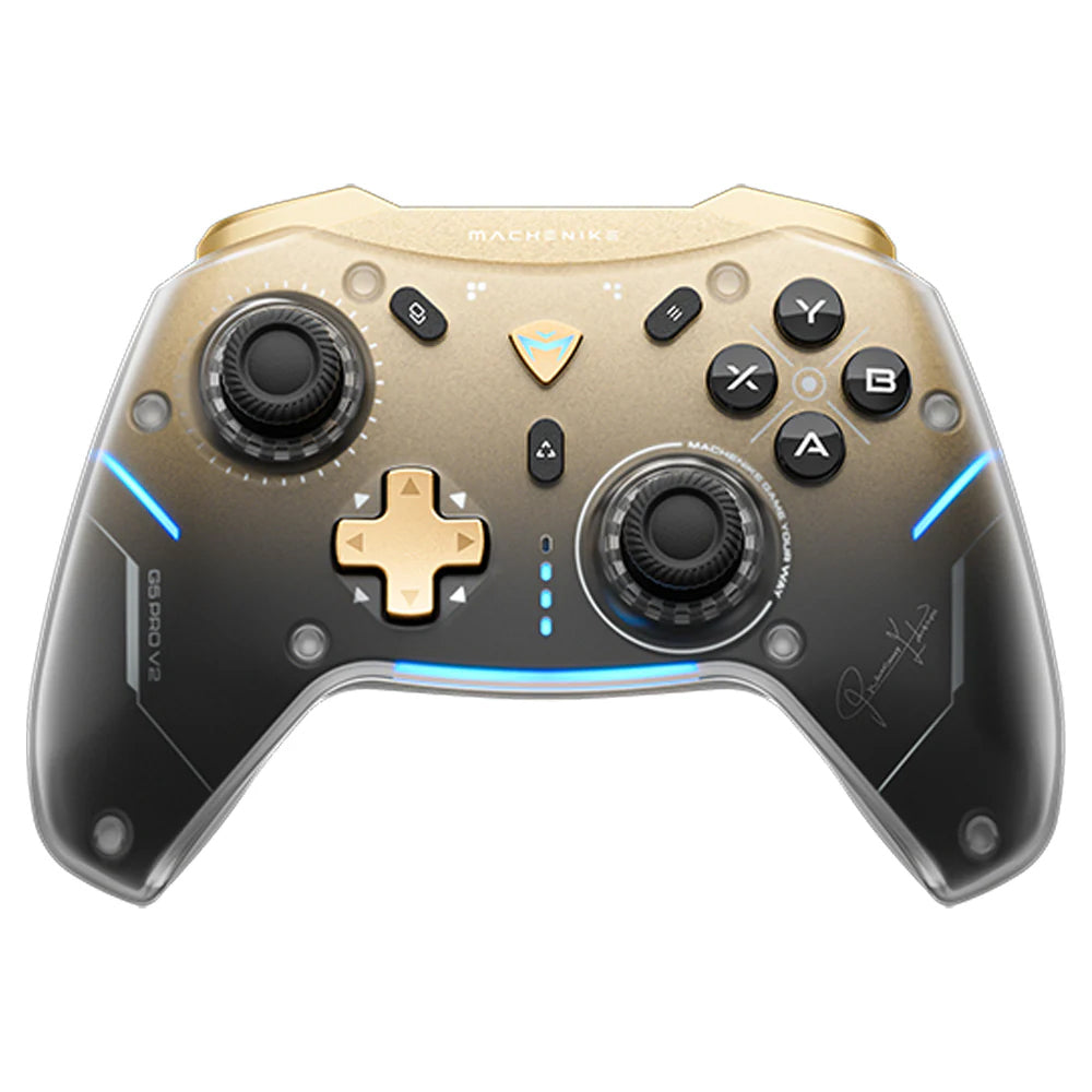 Machenike G5Pro Premium Edition Wireless Game Controller with Charging Station - Black and Gold_1