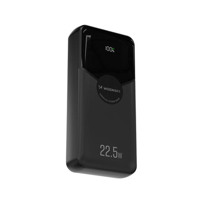 Wozinsky WFC-15B 20000mAh 22.5W PD20W Powerbank with Built-in Lightning and USB-C Cables - Black_1