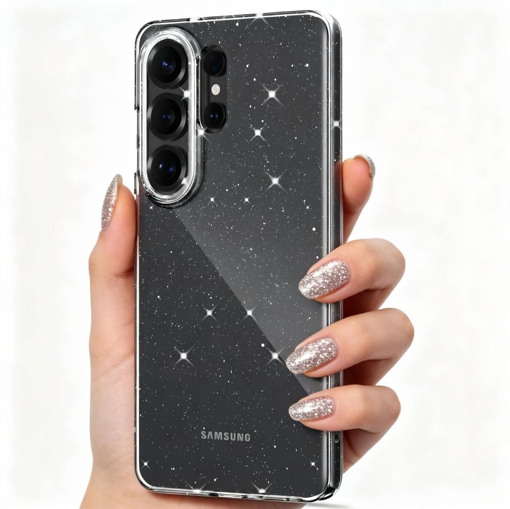 Tech-Protect FlexAir Case for Samsung Galaxy S26 Ultra - Clear and Glitter_3
