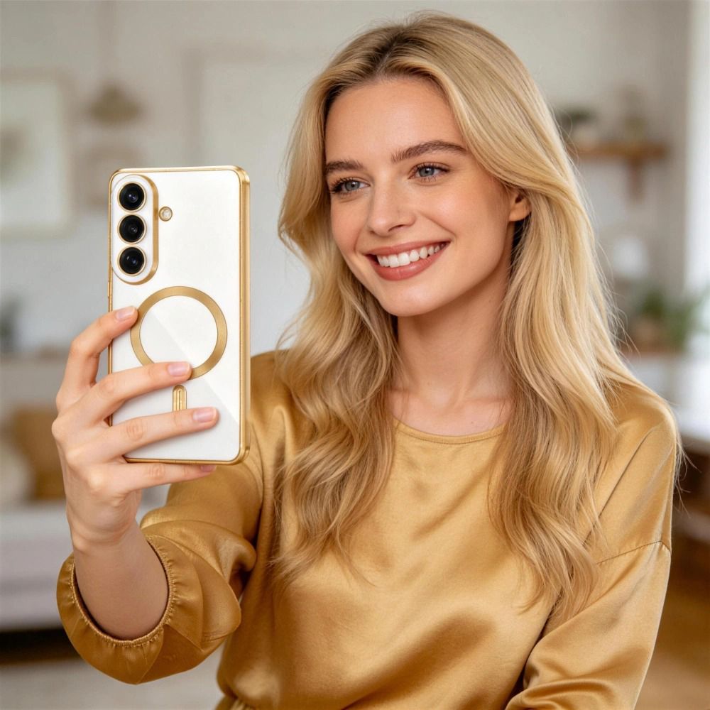Tech-Protect MagFlex Case for Samsung Galaxy S26+ - Transparent Gold_3
