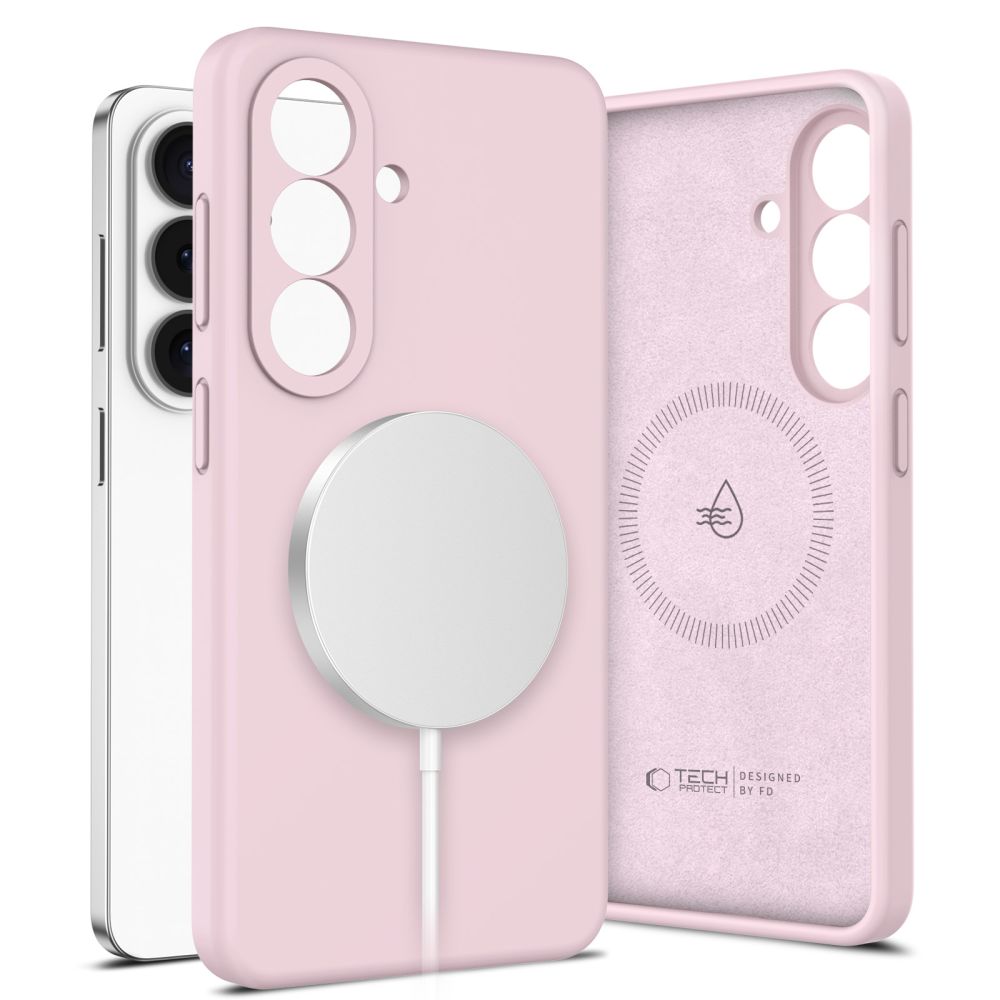 Tech-Protect Silicone MagSafe Case for Samsung Galaxy S26+ - Pink_0
