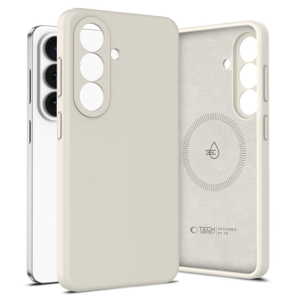 Tech-Protect Silicone MagSafe Case for Samsung Galaxy S26+ - Beige_1