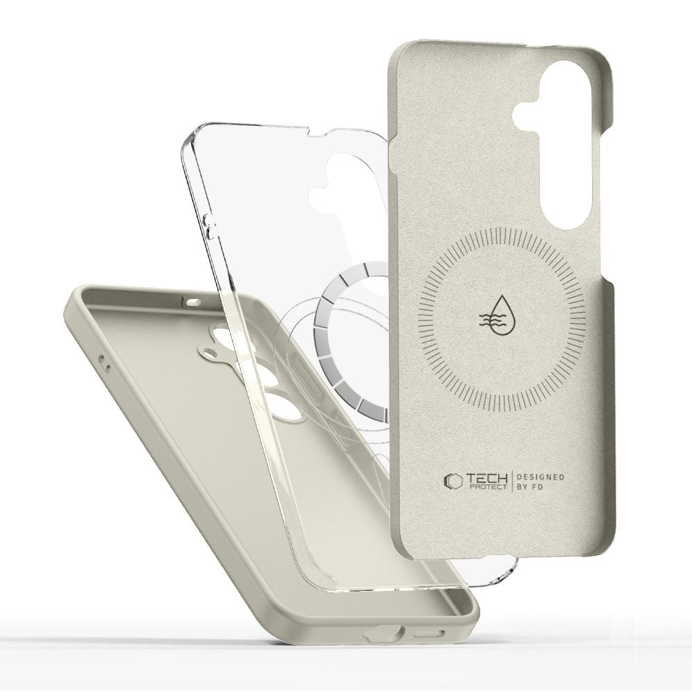Tech-Protect Silicone MagSafe Case for Samsung Galaxy S26+ - Beige_2