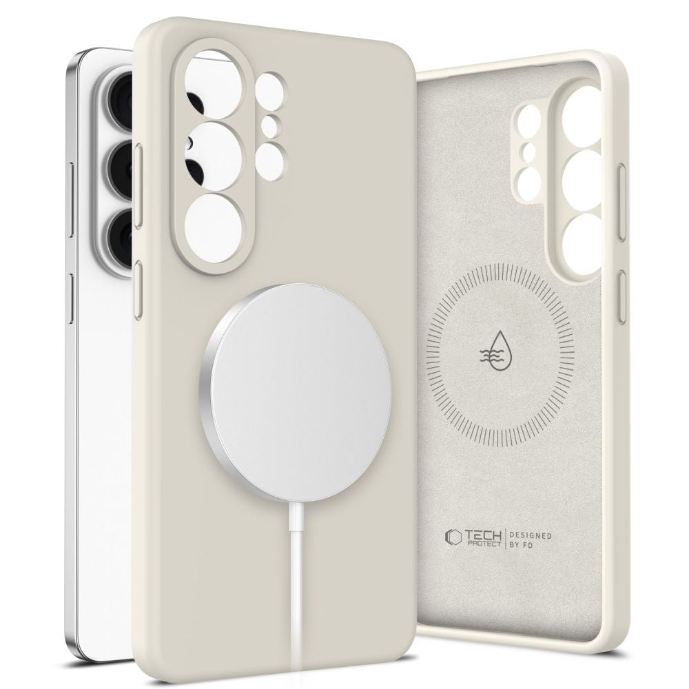 Tech-Protect Silicone MagSafe Case for Samsung Galaxy S26 Ultra - Beige_0