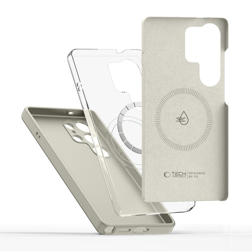 Tech-Protect Silicone MagSafe Case for Samsung Galaxy S26 Ultra - Beige_2