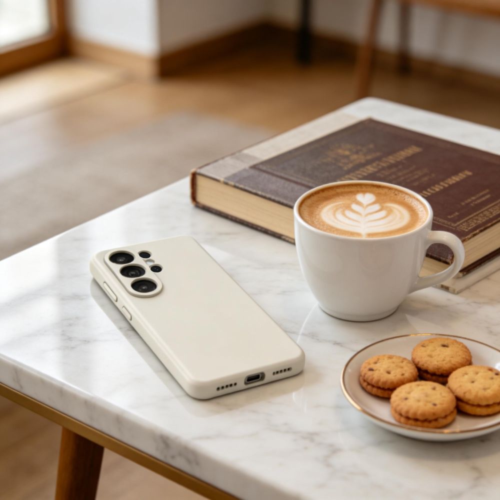 Tech-Protect Silicone MagSafe Case for Samsung Galaxy S26 Ultra - Beige_4