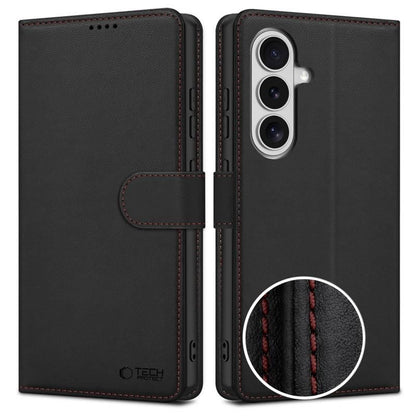 Tech-Protect Wallet Case for Samsung Galaxy S26 - Black and Red_0