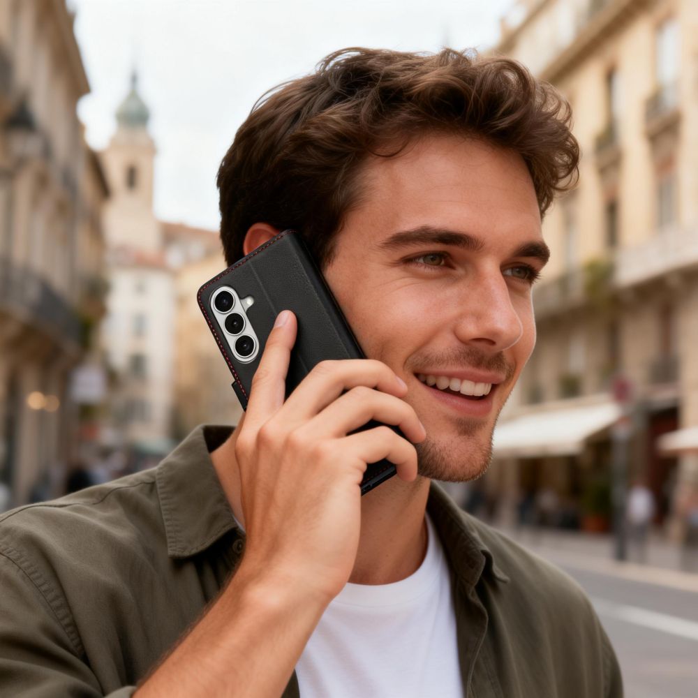 Tech-Protect Wallet Case for Samsung Galaxy S26 - Black and Red_7