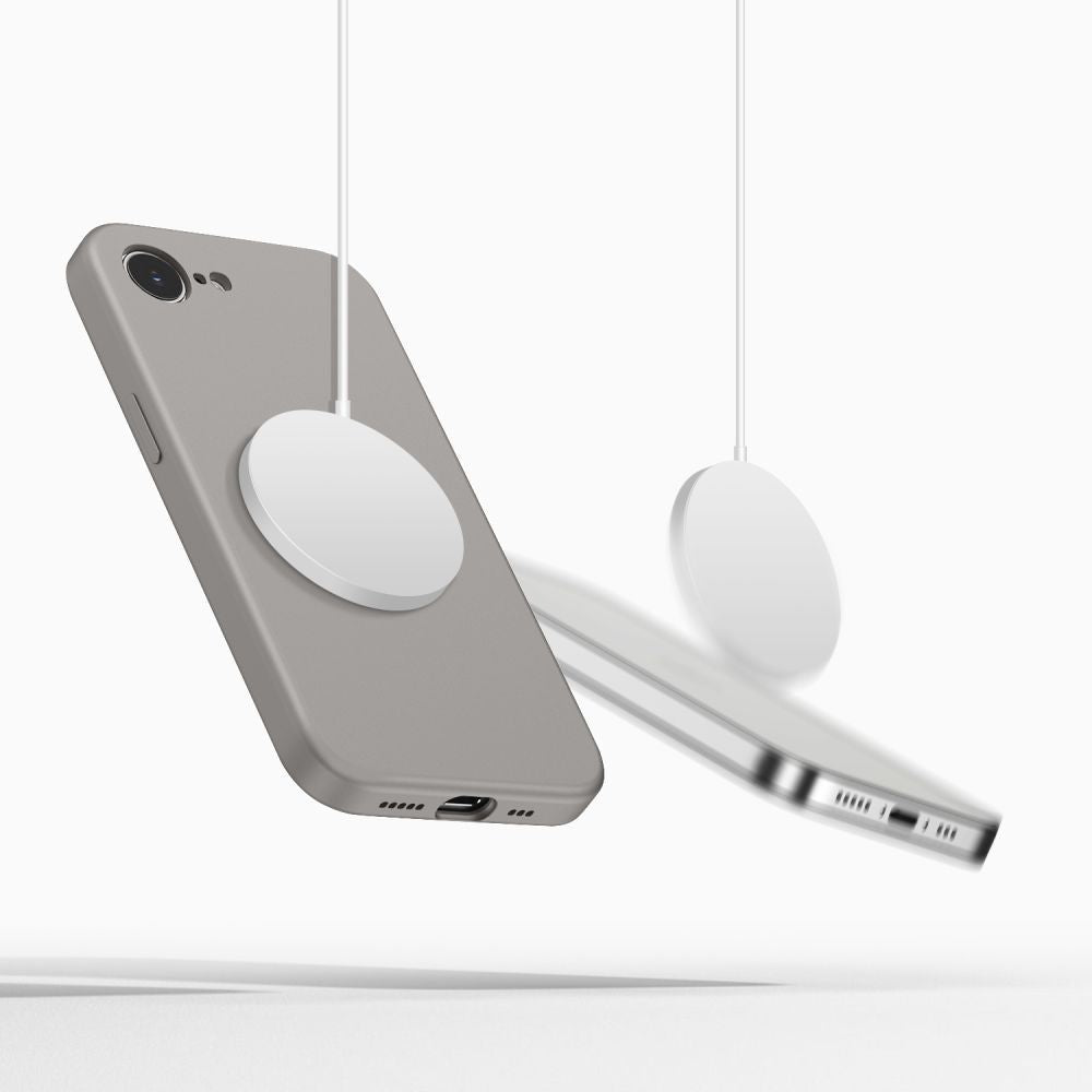 Tech-Protect Silicone MagSafe Case for iPhone 16e / 17e - Gray_1