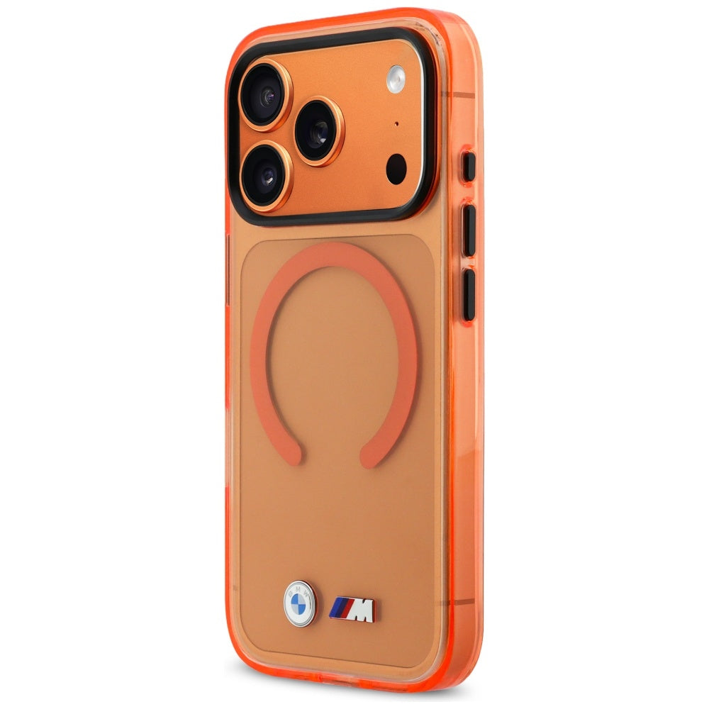 BMW M IML Metal Logos MagSafe Case for iPhone 17 Pro Max - Pro Orange_1