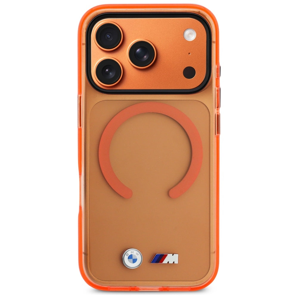 BMW M IML Metal Logos MagSafe Case for iPhone 17 Pro Max - Pro Orange_2