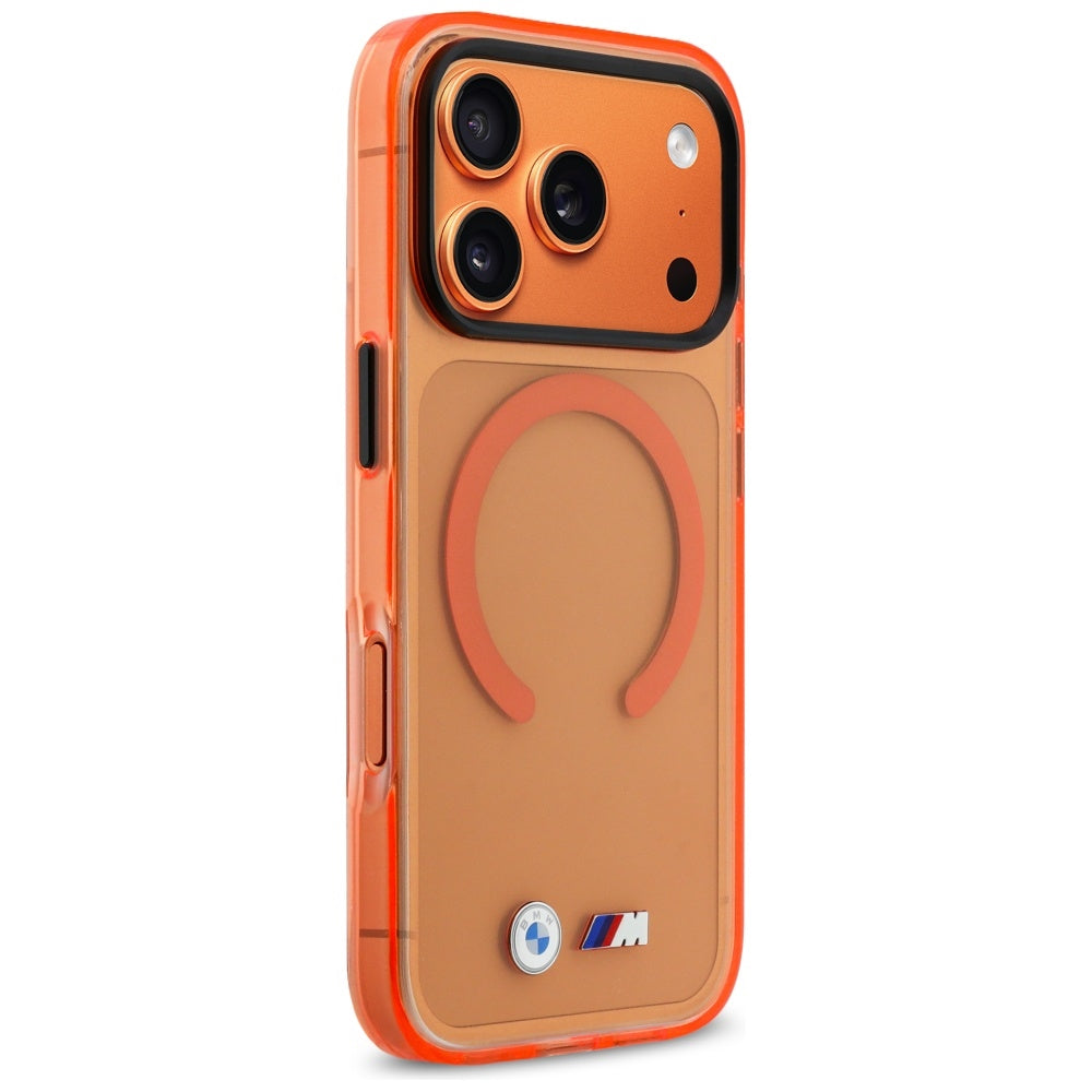 BMW M IML Metal Logos MagSafe Case for iPhone 17 Pro Max - Pro Orange_3