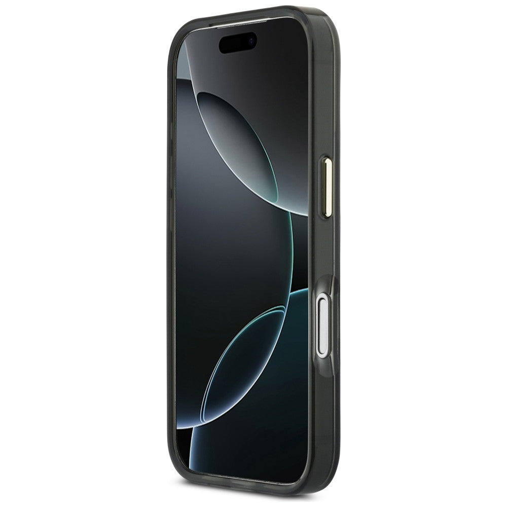 Guess IML 4G Script Metal case for iPhone 17 Pro - black_4