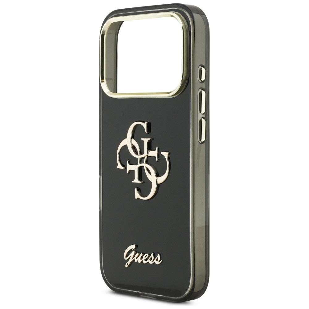 Guess IML 4G Script Metal case for iPhone 17 Pro - black_5