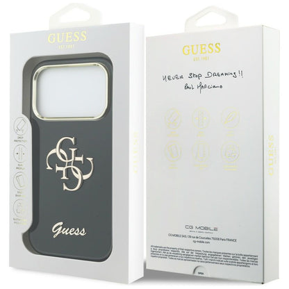 Guess IML 4G Script Metal case for iPhone 17 Pro - black_7