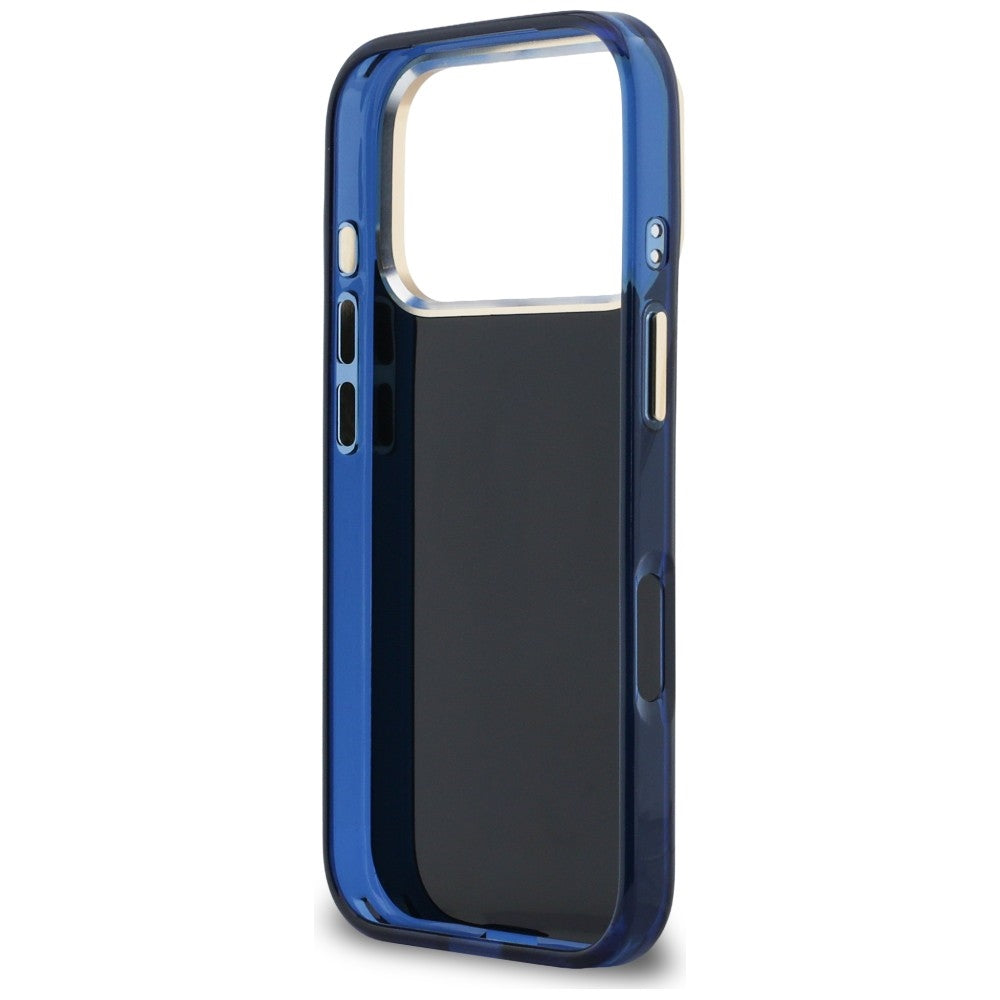Guess IML 4G Script Metal case for iPhone 17 Pro Max - blue_6