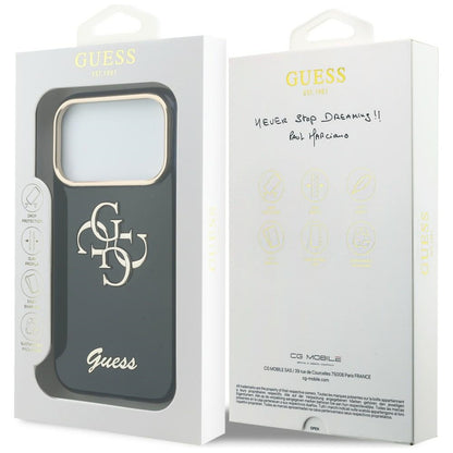 Guess IML 4G Script Metal case for iPhone 17 Pro Max - blue_7