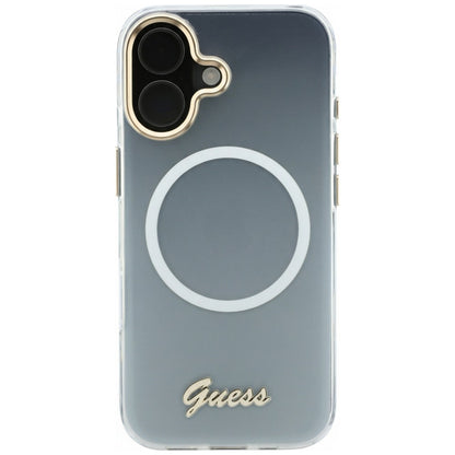 Guess IML Gradient Script Metal MagSafe Case for iPhone 17 - White_2