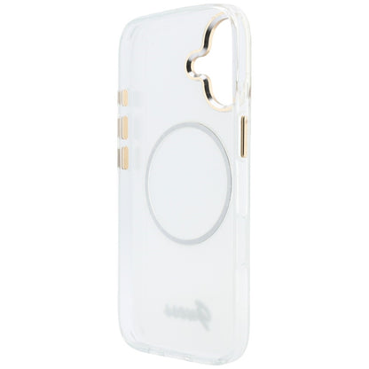 Guess IML Gradient Script Metal MagSafe Case for iPhone 17 - White_6