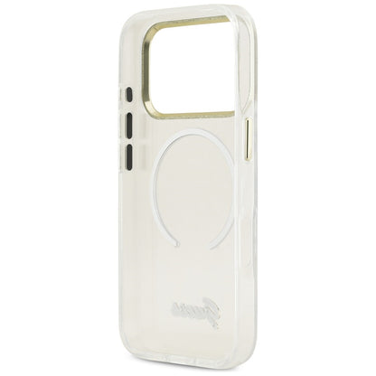 Guess IML Gradient Script Metal MagSafe Case for iPhone 17 Pro - White_6