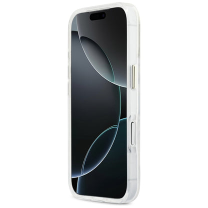Guess IML Gradient Script Metal MagSafe Case for iPhone 17 Pro Max - White_4