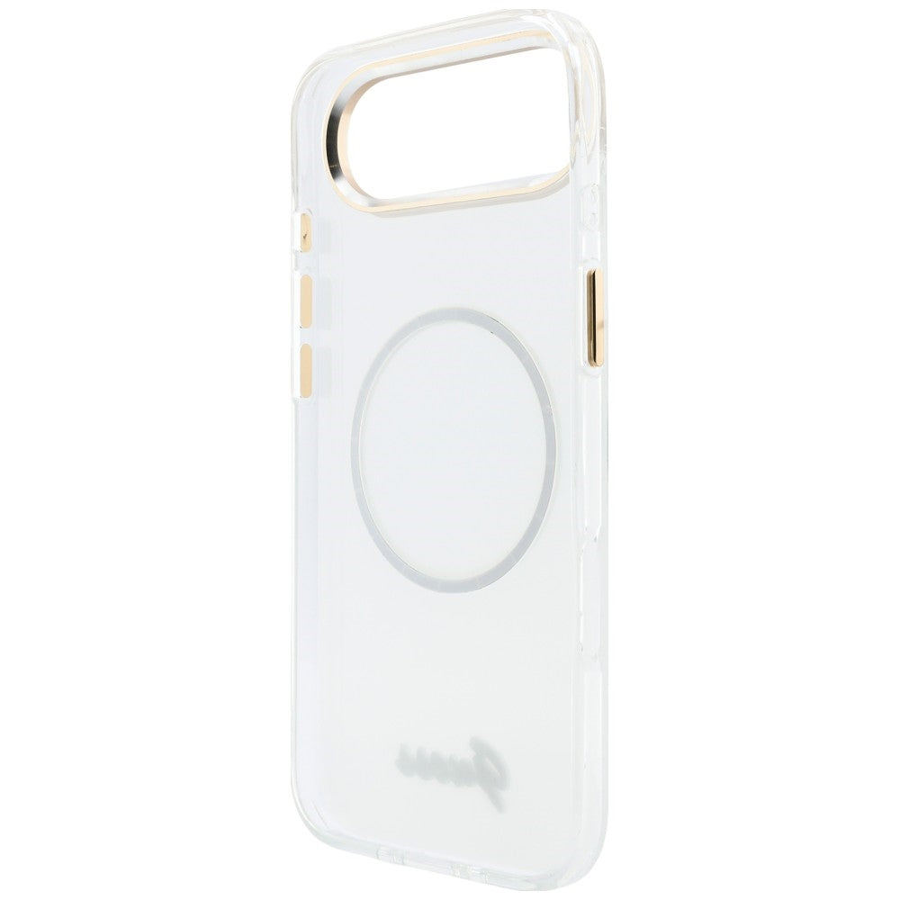 Guess IML Gradient Script Metal MagSafe Case for iPhone Air - White_6