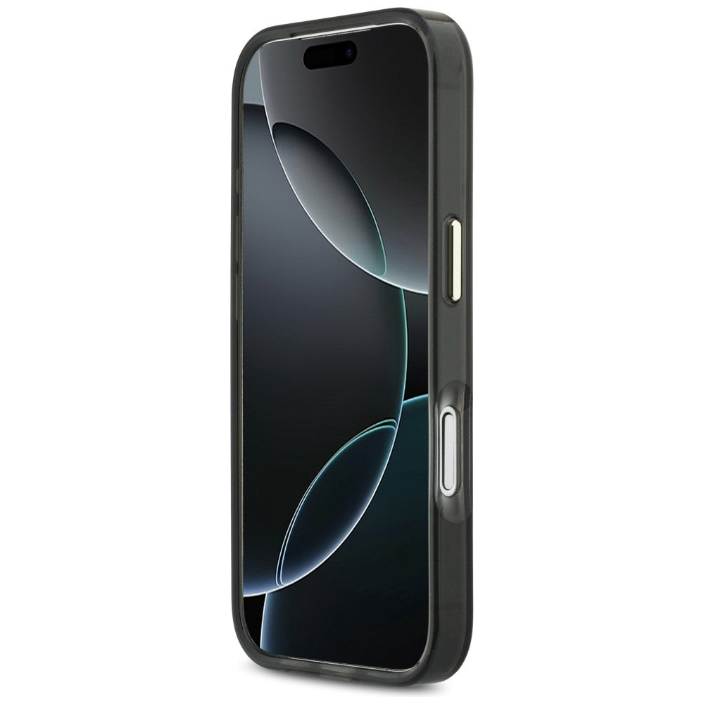 Guess IML Script Metal MagSafe Case for iPhone 17 Pro Max - Black_4
