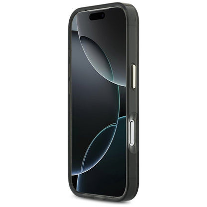 Guess IML Script Metal MagSafe Case for iPhone 17 Pro Max - Black_4