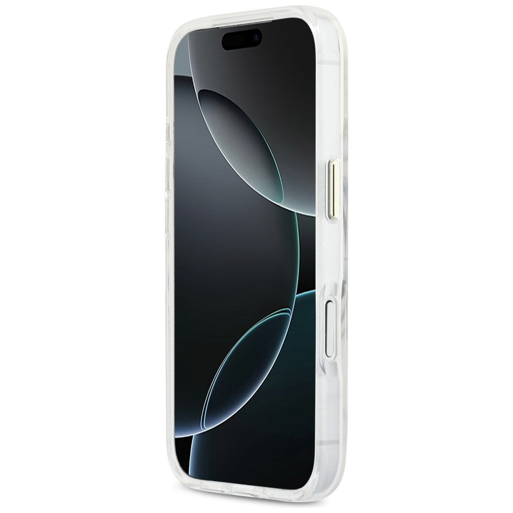 Guess IML Script Metal MagSafe Case for iPhone 17 Pro - Clear_4