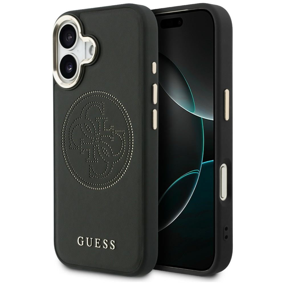 Guess Perforated 4G MagSafe case for iPhone 17 - black_0