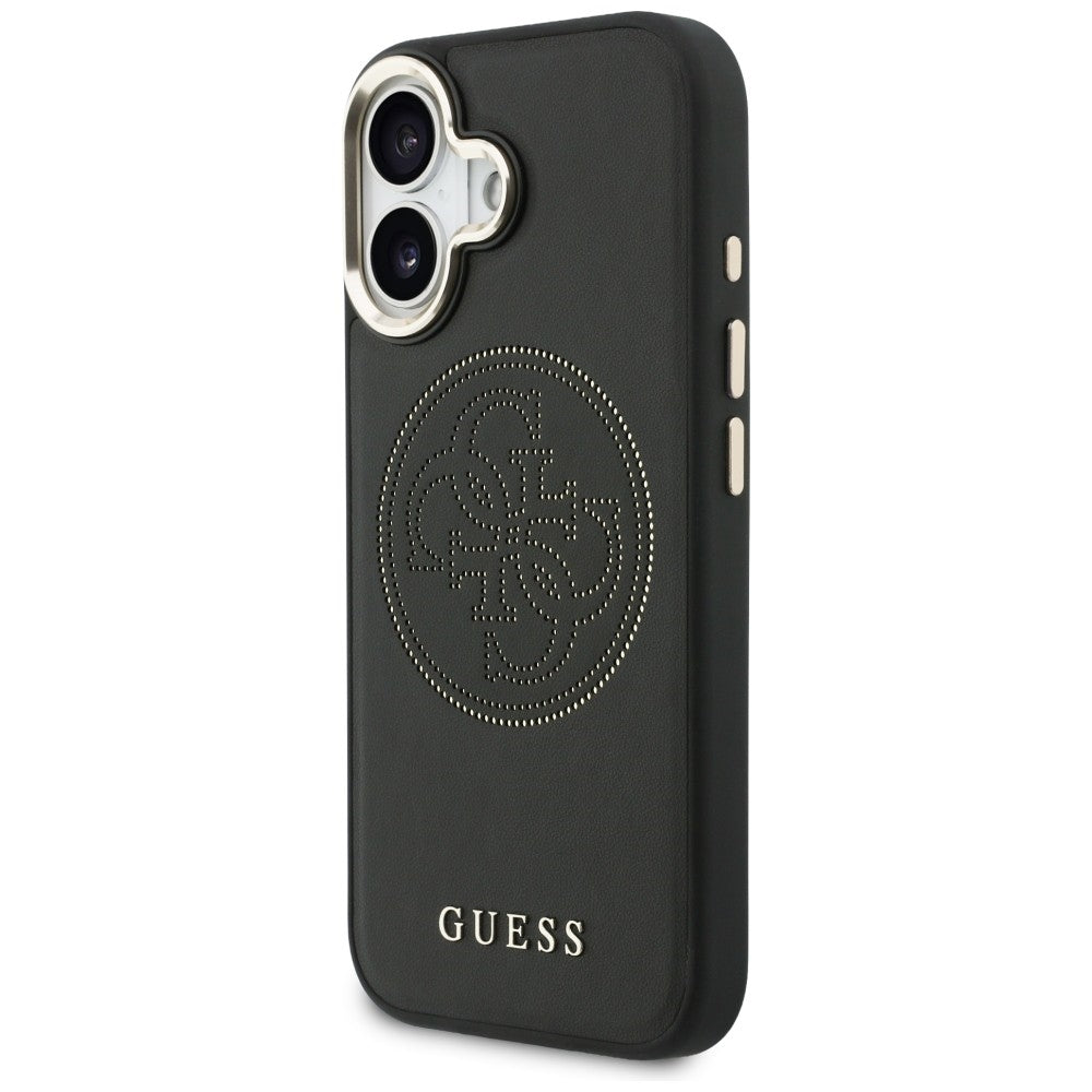 Guess Perforated 4G MagSafe case for iPhone 17 - black_1